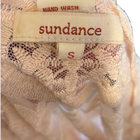 Sundance Sense of Wonder Embroidered Sheer Lace Top Ivory Size Women’s Small - Picture 4 of 4